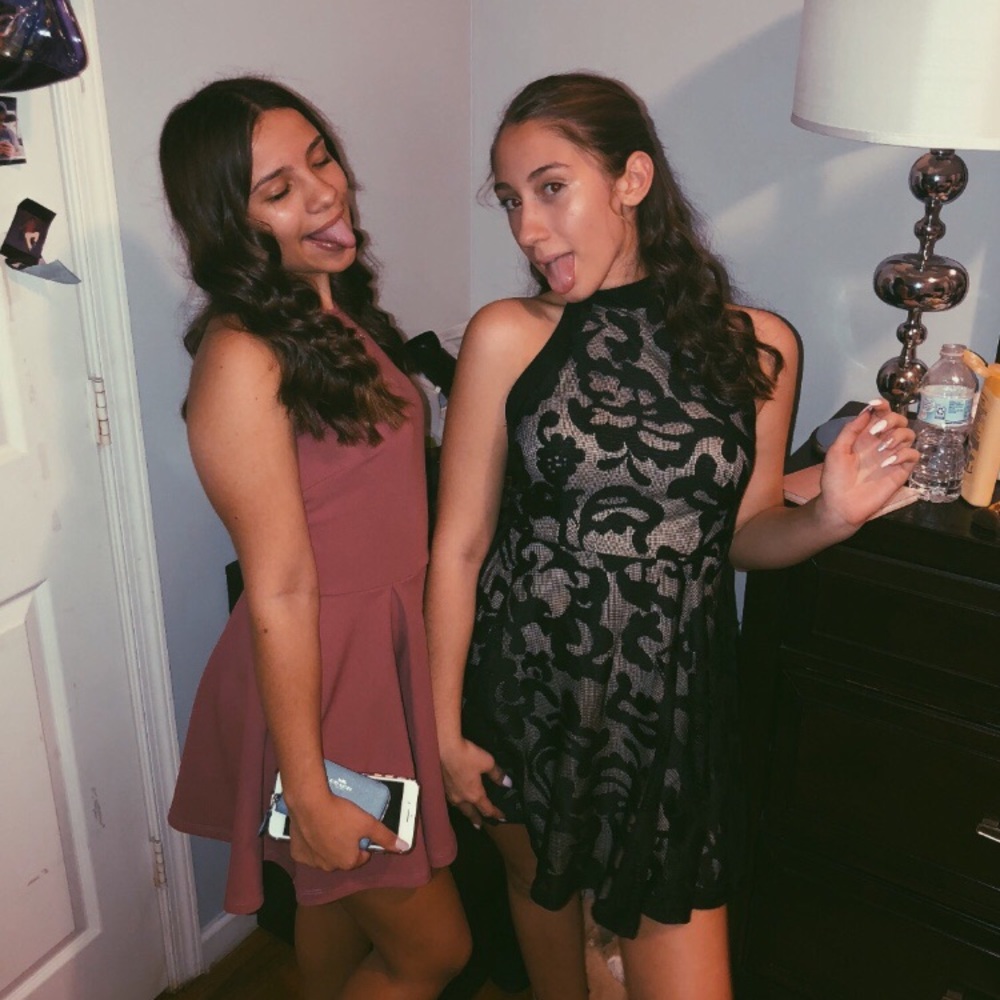 halter neck backless lace dress